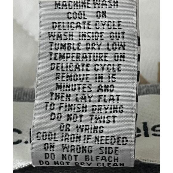 C.D. DANIELS LONG RAGLAN SLV ROUND NECK TOP, WOMENS, 2X, GREY & WHITE STRIPES - Picture 11 of 11